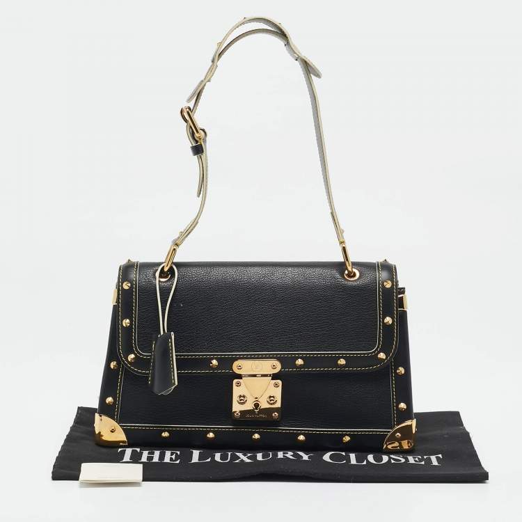 Pre Owned Louis Vuitton Black Suhali Leather Le Talentueux Bag
