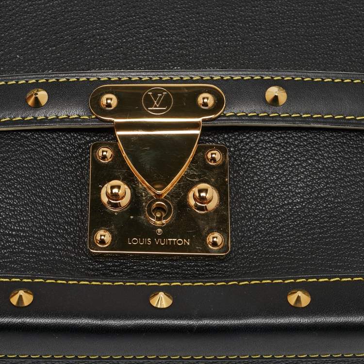 Pre Owned Louis Vuitton Black Suhali Leather Le Talentueux Bag