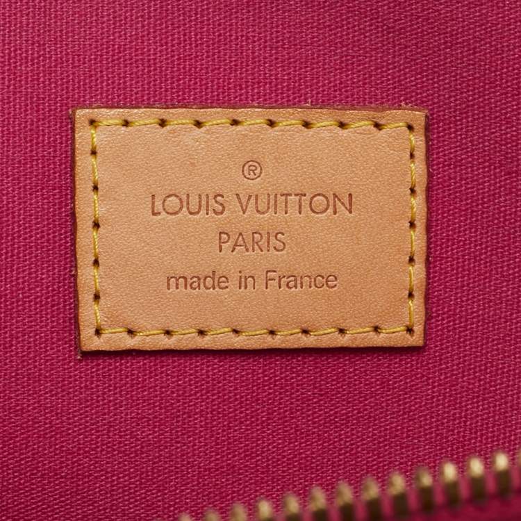 Pre Owned Louis Vuitton Rose Pop Monogram Vernis Alma GM Bag