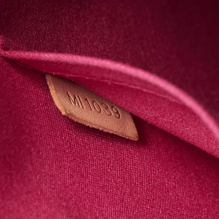 Pre Owned Louis Vuitton Rose Pop Monogram Vernis Alma GM Bag