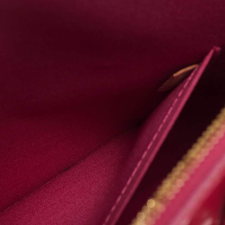Pre Owned Louis Vuitton Rose Pop Monogram Vernis Alma GM Bag