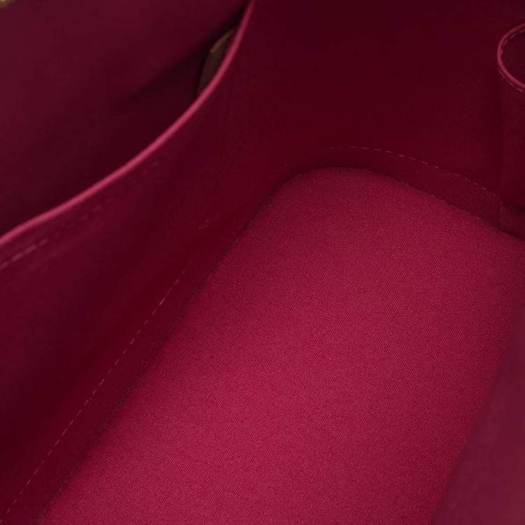 Pre Owned Louis Vuitton Rose Pop Monogram Vernis Alma GM Bag