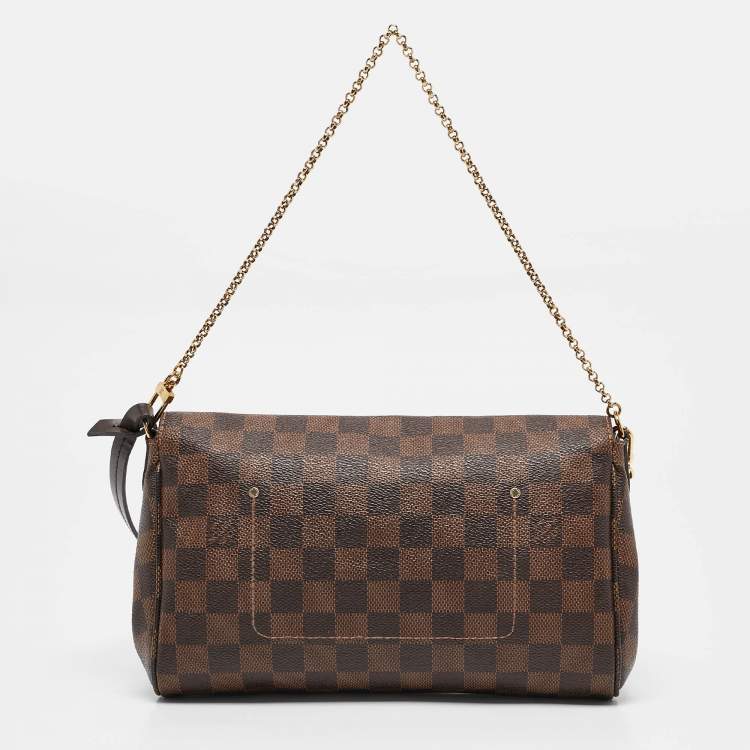 Pre Owned Louis Vuitton Damier Ebene Canvas Favorite MM Bag