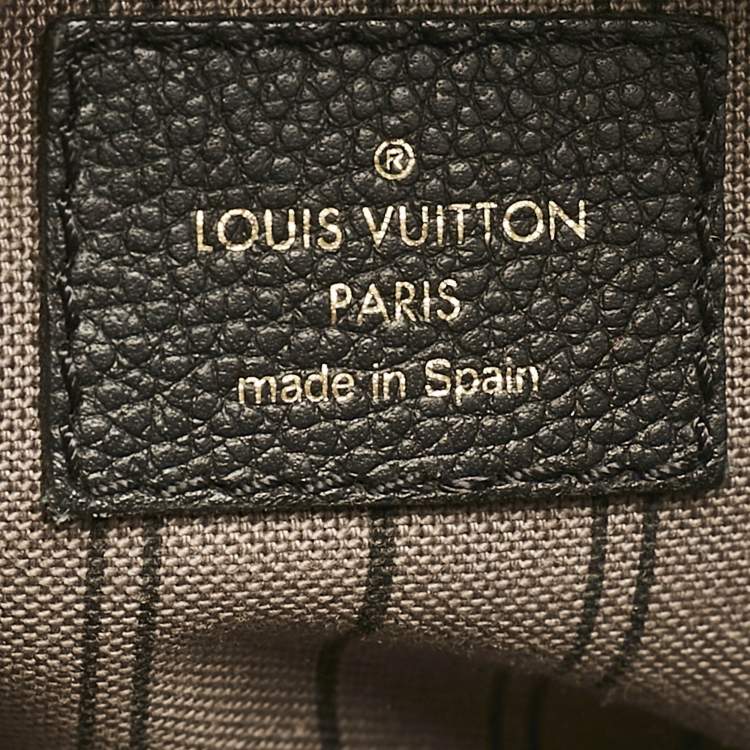 Pre Owned Louis Vuitton Black Monogram Empreinte Leather Sorbonne Backpack