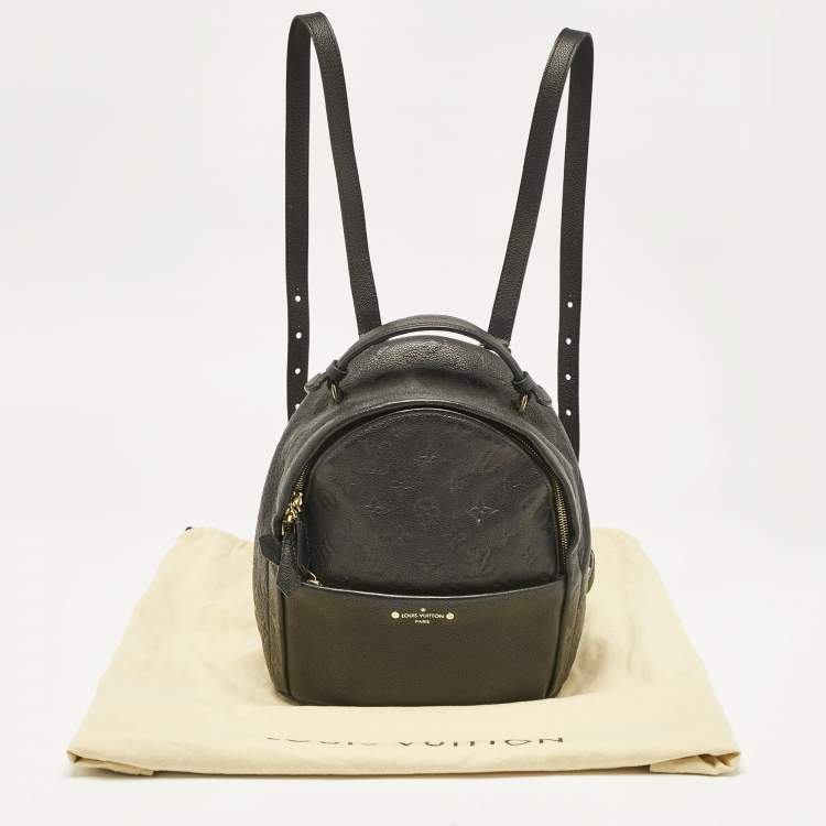 Pre Owned Louis Vuitton Black Monogram Empreinte Leather Sorbonne Backpack