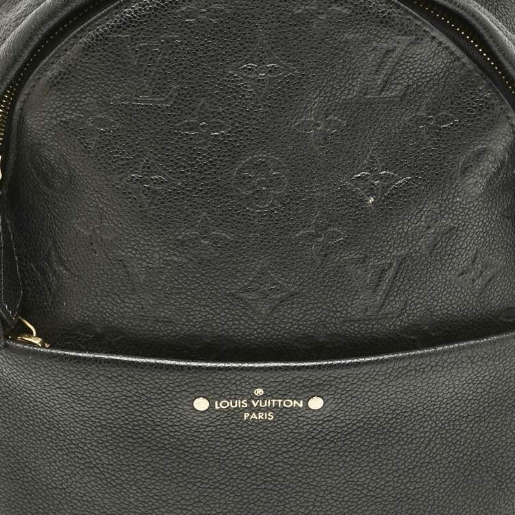 Pre Owned Louis Vuitton Black Monogram Empreinte Leather Sorbonne Backpack