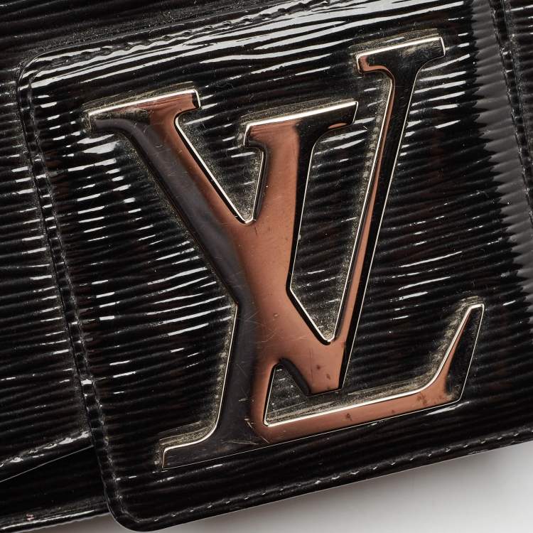 Pre Owned Louis Vuitton Black Electric Epi Leather Sobe Clutch