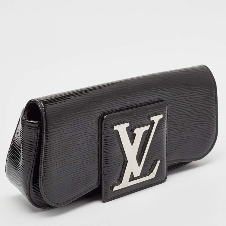 Pre Owned Louis Vuitton Black Electric Epi Leather Sobe Clutch