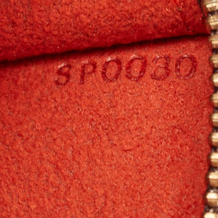 Pre Owned Louis Vuitton Damier Ebene Canvas Marais Pochette