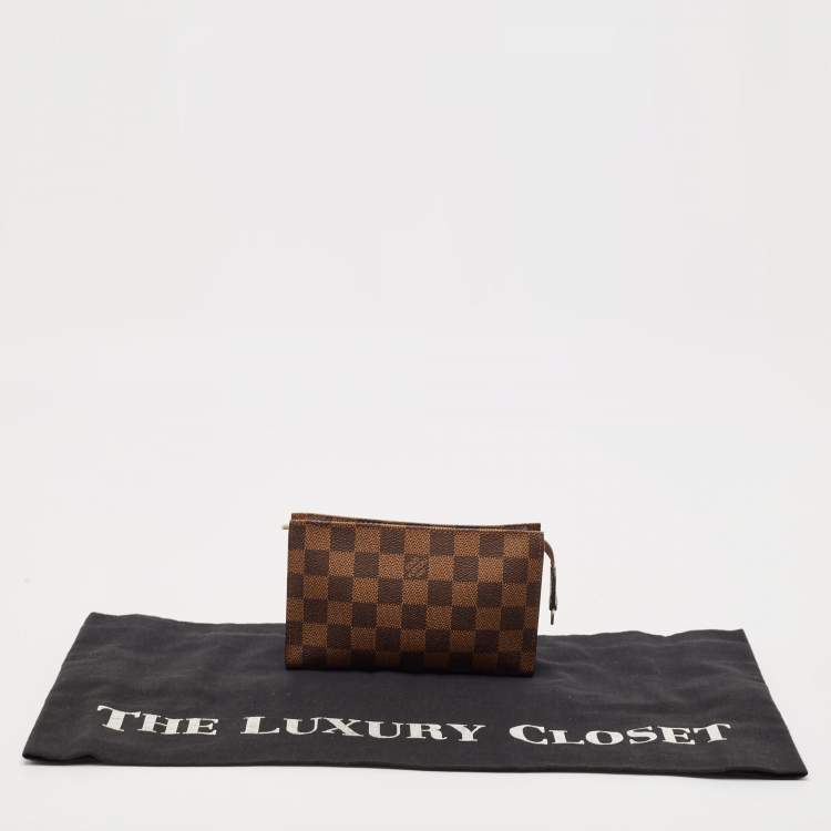 Pre Owned Louis Vuitton Damier Ebene Canvas Marais Pochette