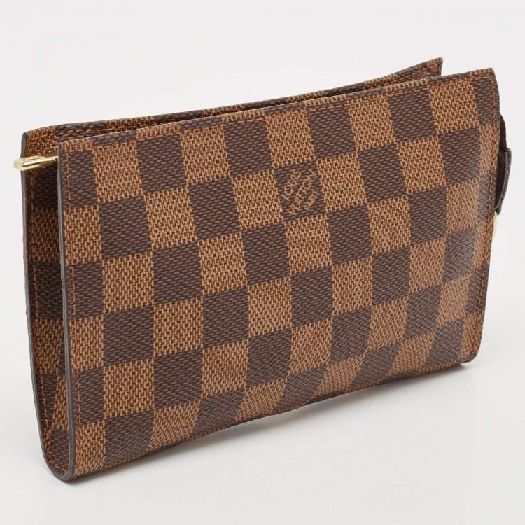 Pre Owned Louis Vuitton Damier Ebene Canvas Marais Pochette
