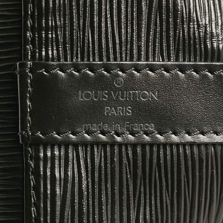 Pre Owned Louis Vuitton Black Epi Leather Petit Noe Bag