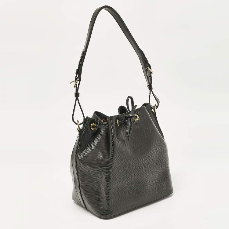 Pre Owned Louis Vuitton Black Epi Leather Petit Noe Bag