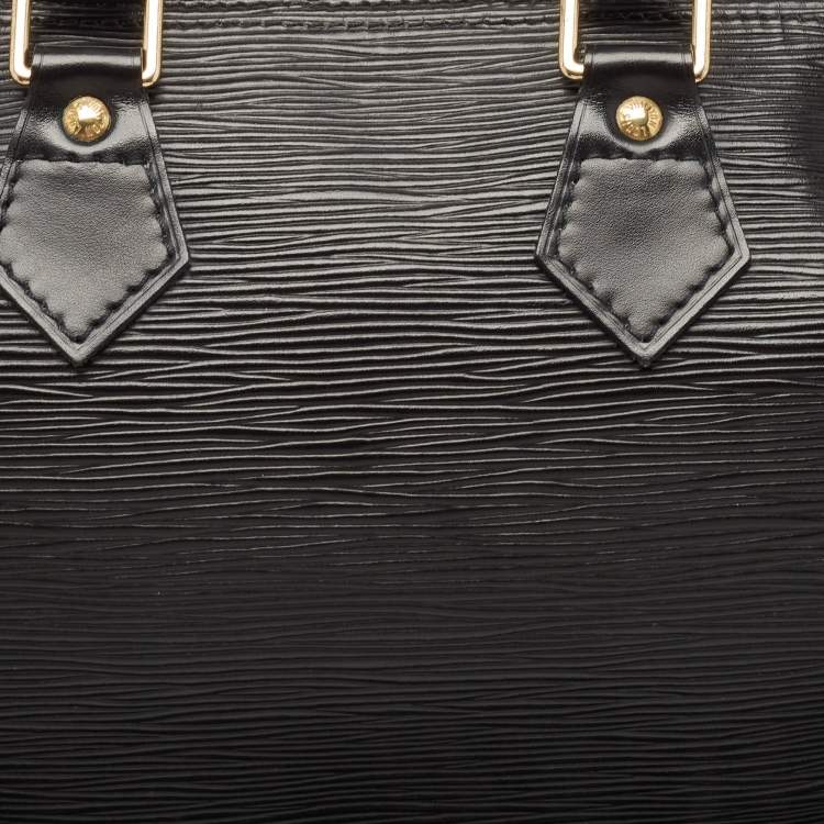 Pre Owned Louis Vuitton Black Epi Leather Speedy 25 Bag