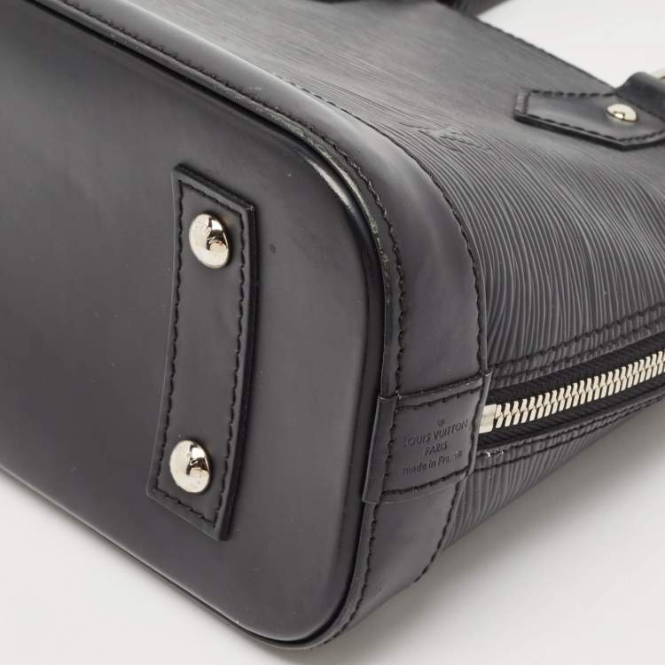 Pre Owned Louis Vuitton Black Epi Leather Alma BB Bag