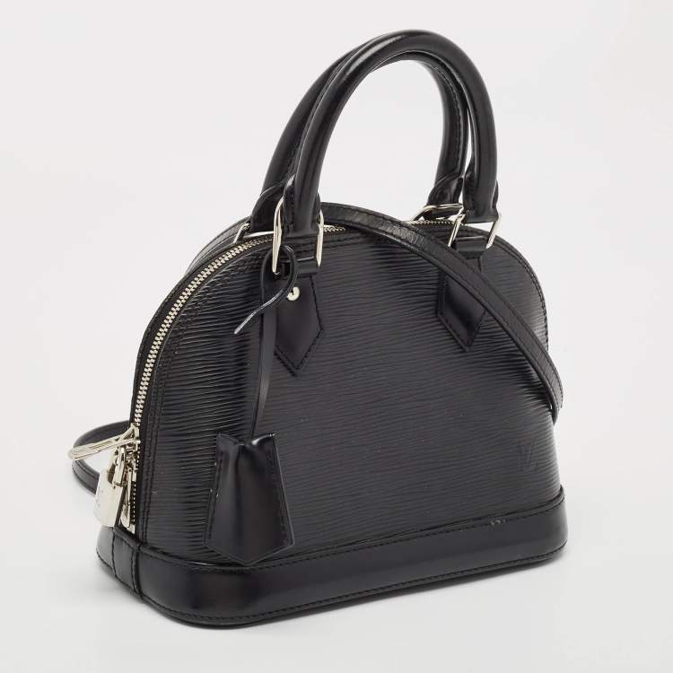 Pre Owned Louis Vuitton Black Epi Leather Alma BB Bag