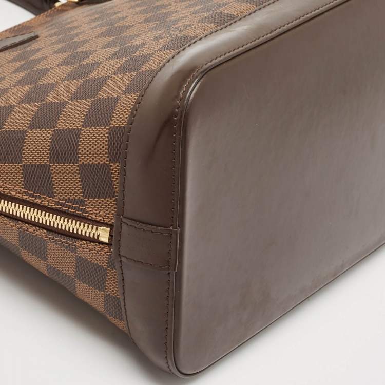 Pre Owned Louis Vuitton Damier Ebene Canvas Alma PM Bag