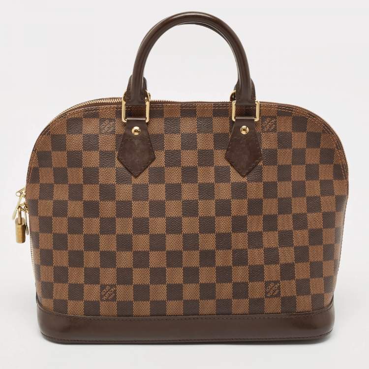 Pre Owned Louis Vuitton Damier Ebene Canvas Alma PM Bag