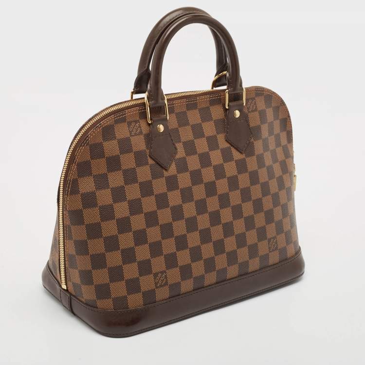 Pre Owned Louis Vuitton Damier Ebene Canvas Alma PM Bag