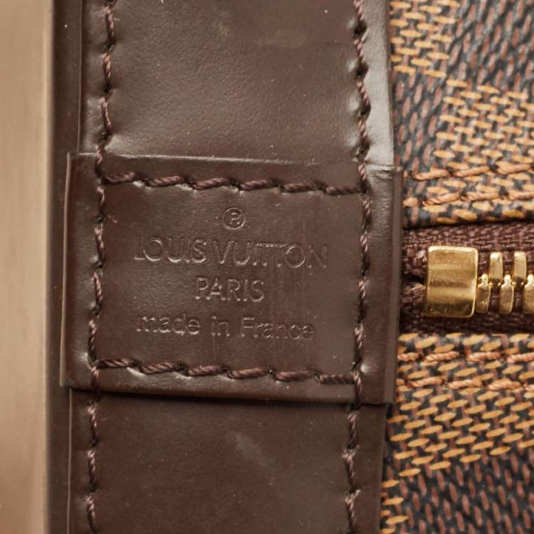 Pre Owned Louis Vuitton Damier Ebene Canvas Alma PM Bag