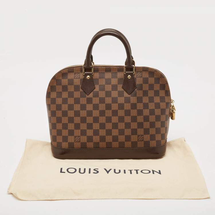 Pre Owned Louis Vuitton Damier Ebene Canvas Alma PM Bag