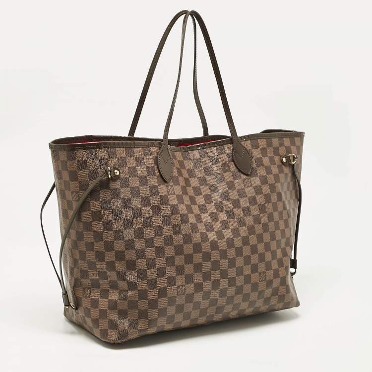 Pre Owned Louis Vuitton Damier Ebene Canvas Neverfull GM Bag