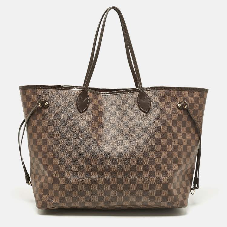 Pre Owned Louis Vuitton Damier Ebene Canvas Neverfull GM Bag