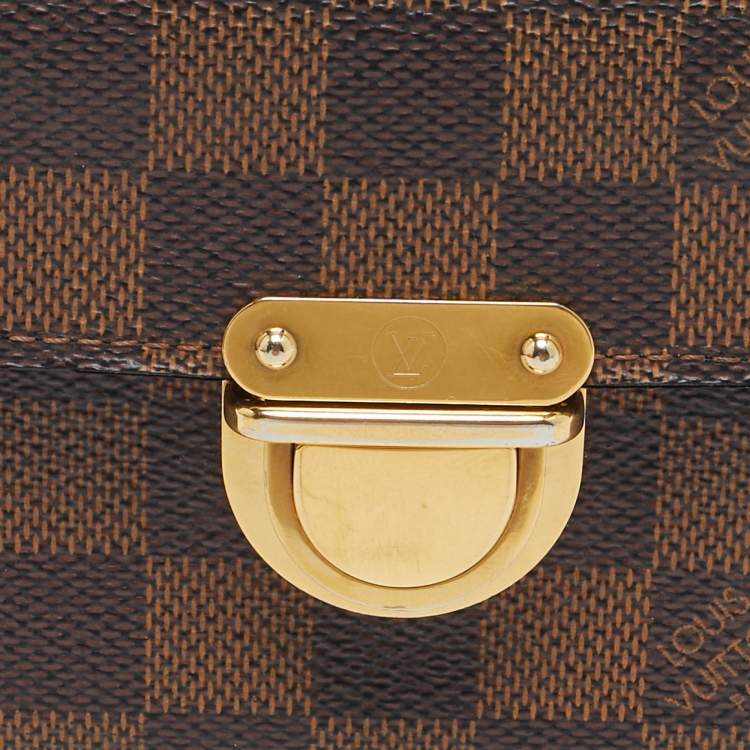 Pre Owned Louis Vuitton Damier Ebene Canvas Koala Wallet