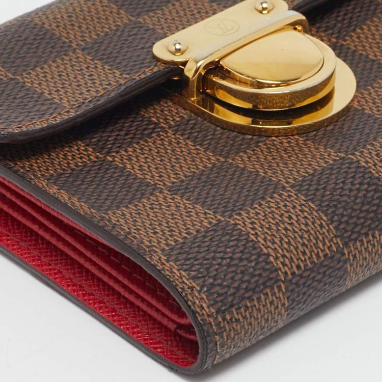 Pre Owned Louis Vuitton Damier Ebene Canvas Koala Wallet