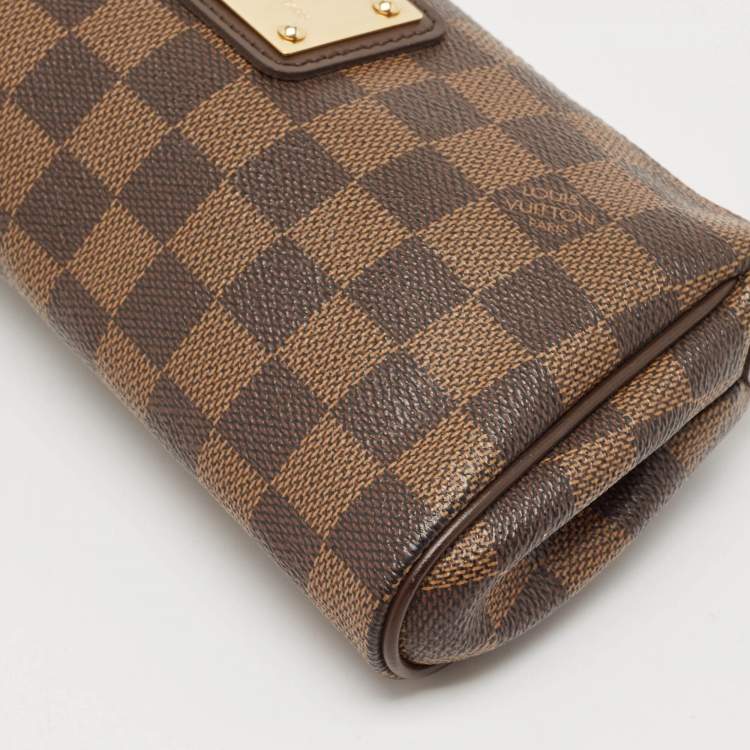 Pre Owned Louis Vuitton Damier Ebene Canvas Eva Pochette Bag