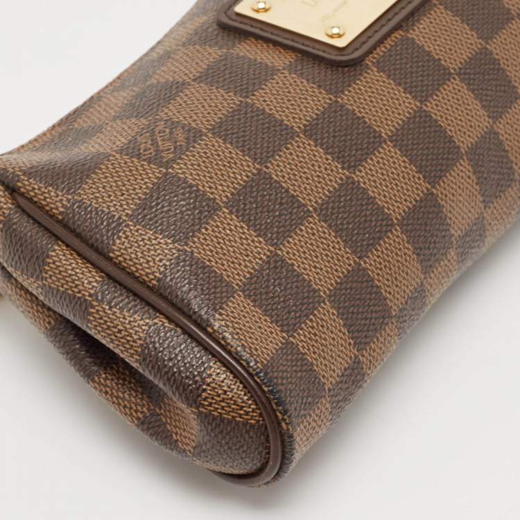Pre Owned Louis Vuitton Damier Ebene Canvas Eva Pochette Bag