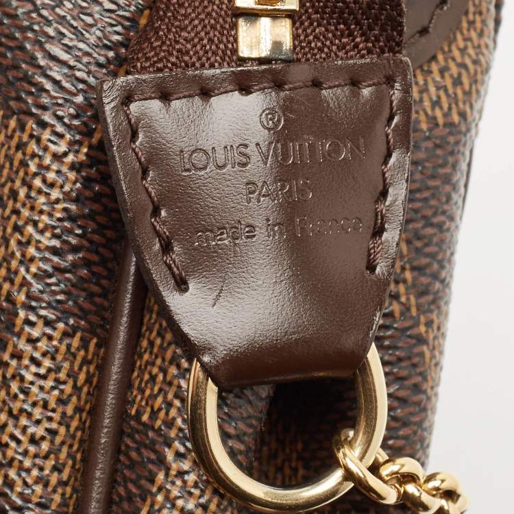 Pre Owned Louis Vuitton Damier Ebene Canvas Eva Pochette Bag