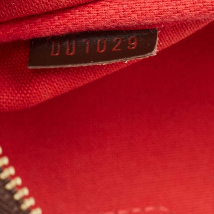 Pre Owned Louis Vuitton Damier Ebene Canvas Eva Pochette Bag
