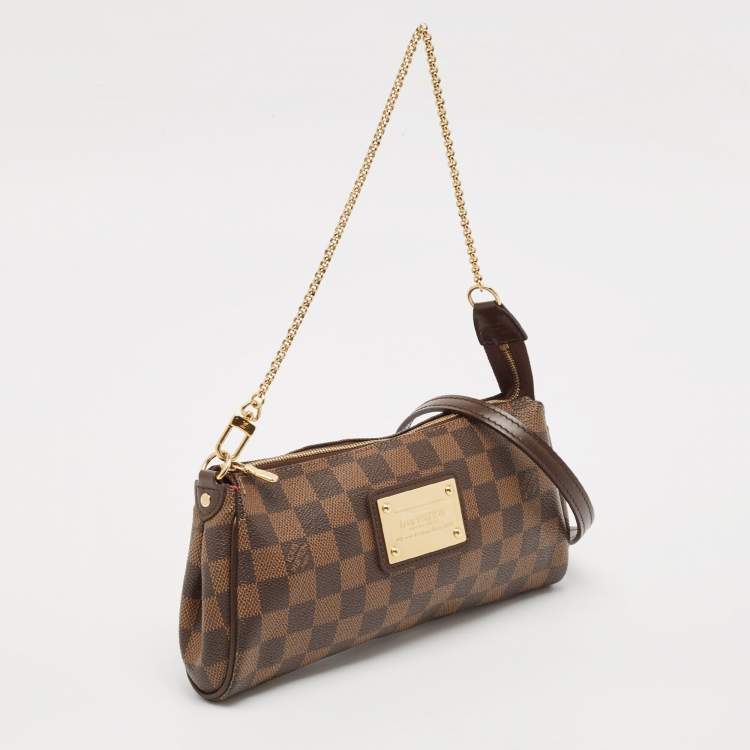 Pre Owned Louis Vuitton Damier Ebene Canvas Eva Pochette Bag