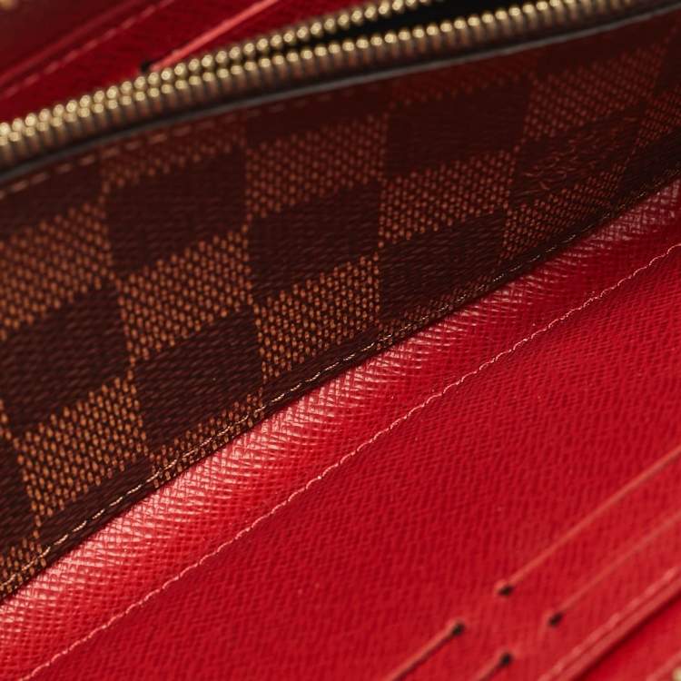 Pre Owned Louis Vuitton Damier Ebene Canvas Clemence Wallet