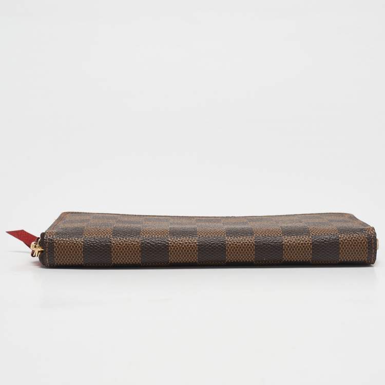 Pre Owned Louis Vuitton Damier Ebene Canvas Clemence Wallet