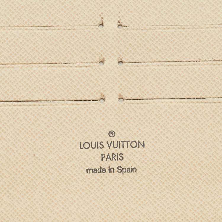 Pre Owned Louis Vuitton Damier Azur Canvas Zippy Organizer Wallet