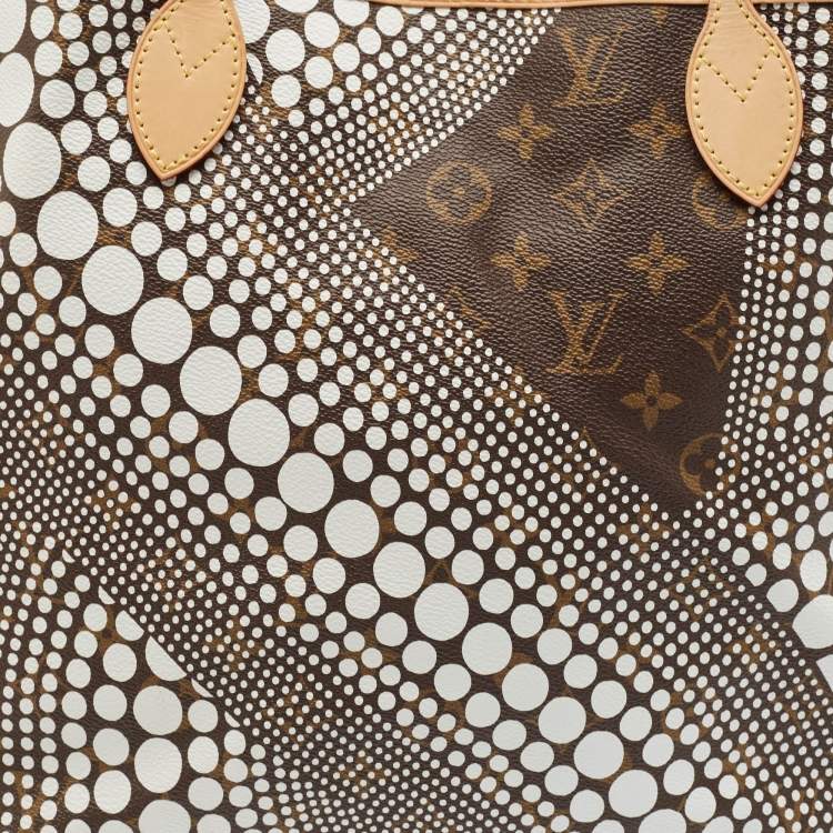 Pre Owned Louis Vuitton Monogram Kusama Waves Canvas Neverfull MM Bag