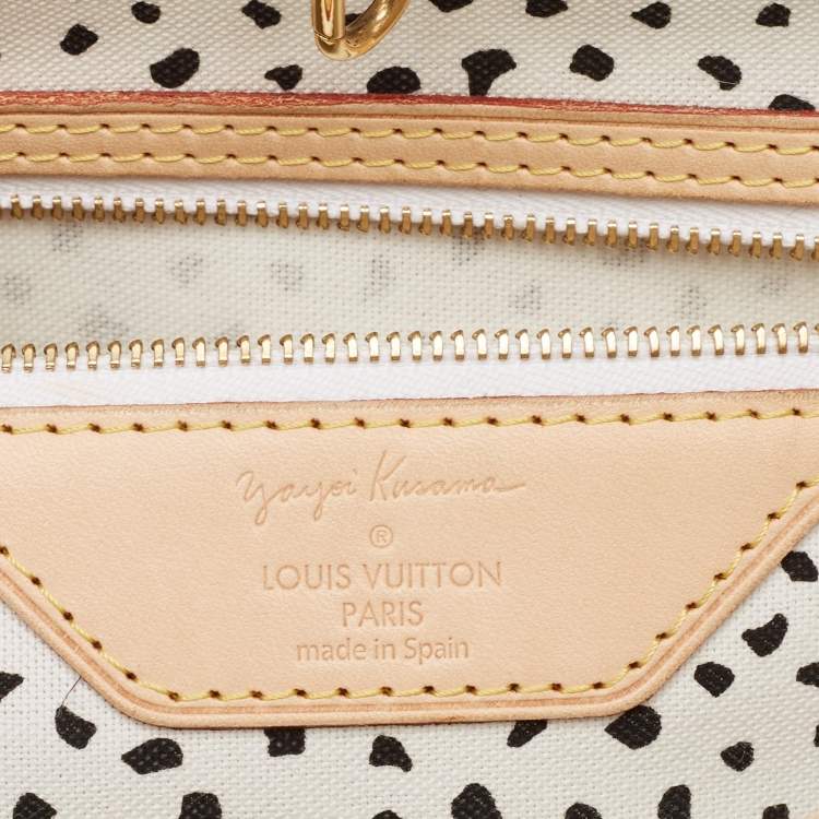 Pre Owned Louis Vuitton Monogram Kusama Waves Canvas Neverfull MM Bag