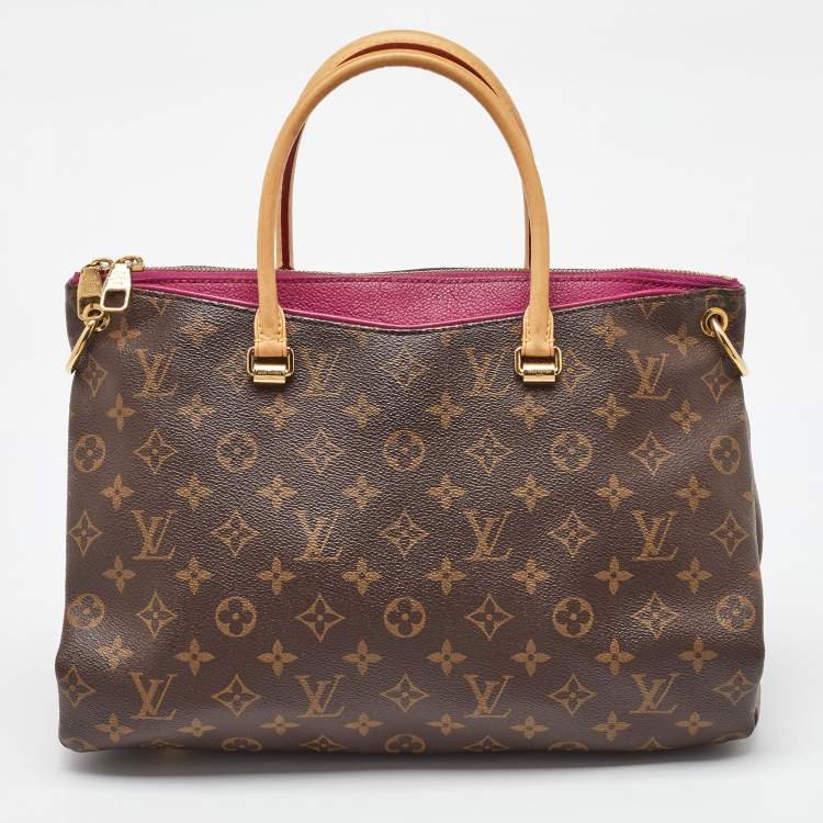 Pre Owned Louis Vuitton Amethyste Monogram Canvas Pallas MM Bag
