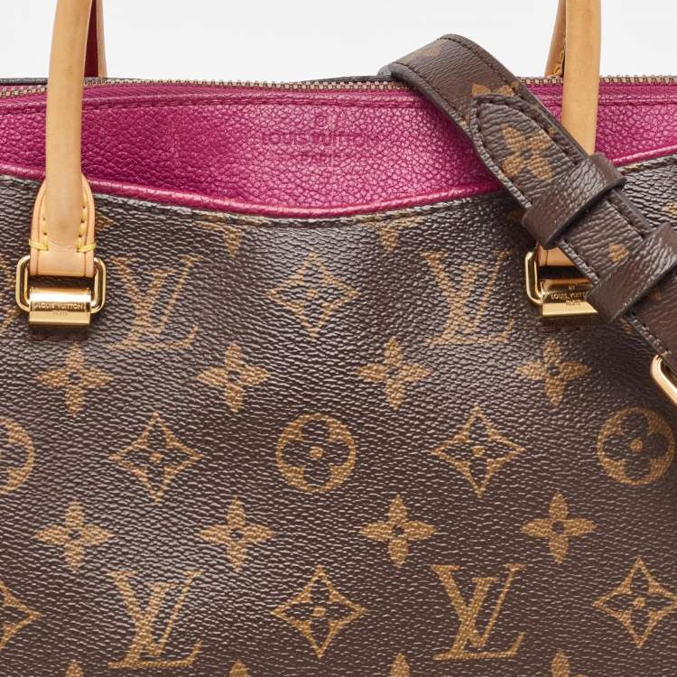 Pre Owned Louis Vuitton Amethyste Monogram Canvas Pallas MM Bag
