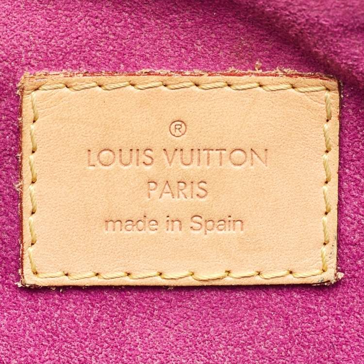 Pre Owned Louis Vuitton Amethyste Monogram Canvas Pallas MM Bag