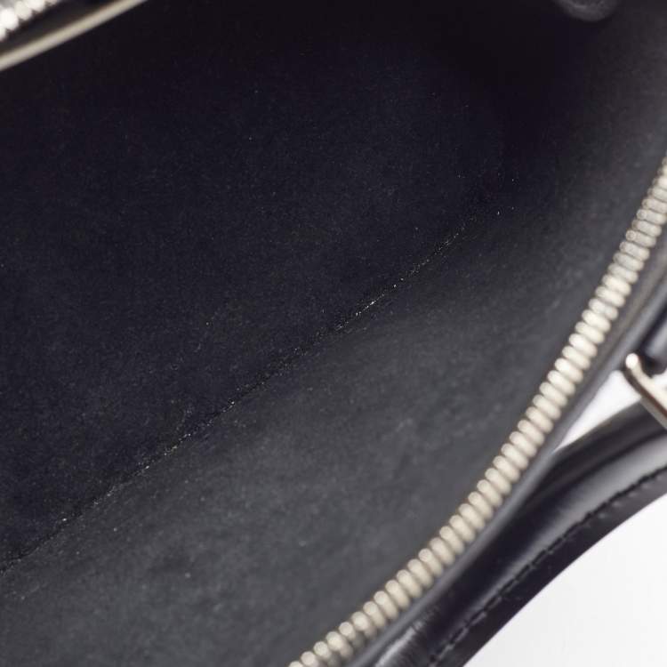 Pre Owned Louis Vuitton x Yayoi Kusama Black/White Epi Leather Dots Alma BB Bag