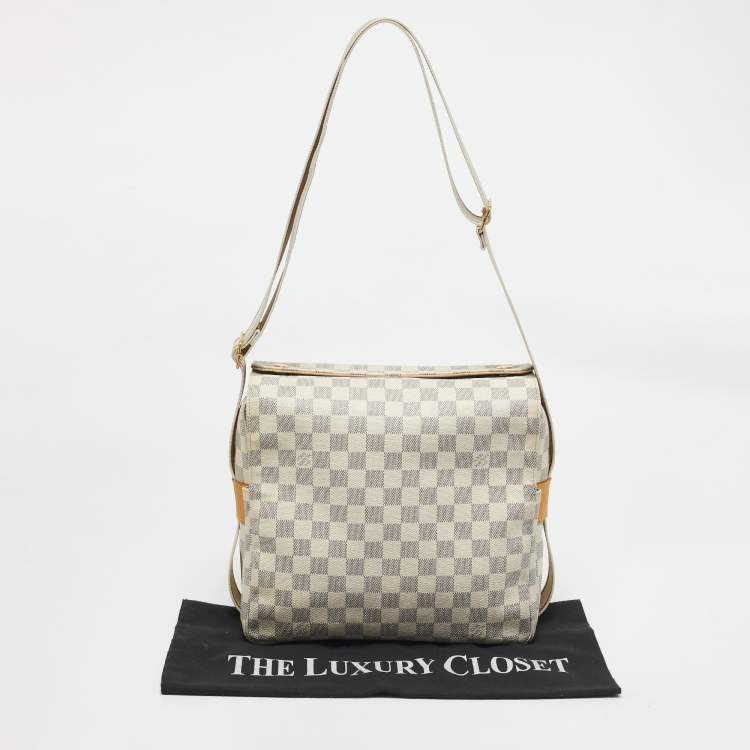 Pre Owned Louis Vuitton Damier Azur Canvas Naviglio Bag