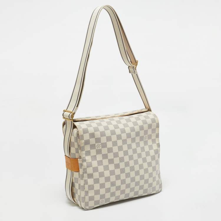 Pre Owned Louis Vuitton Damier Azur Canvas Naviglio Bag