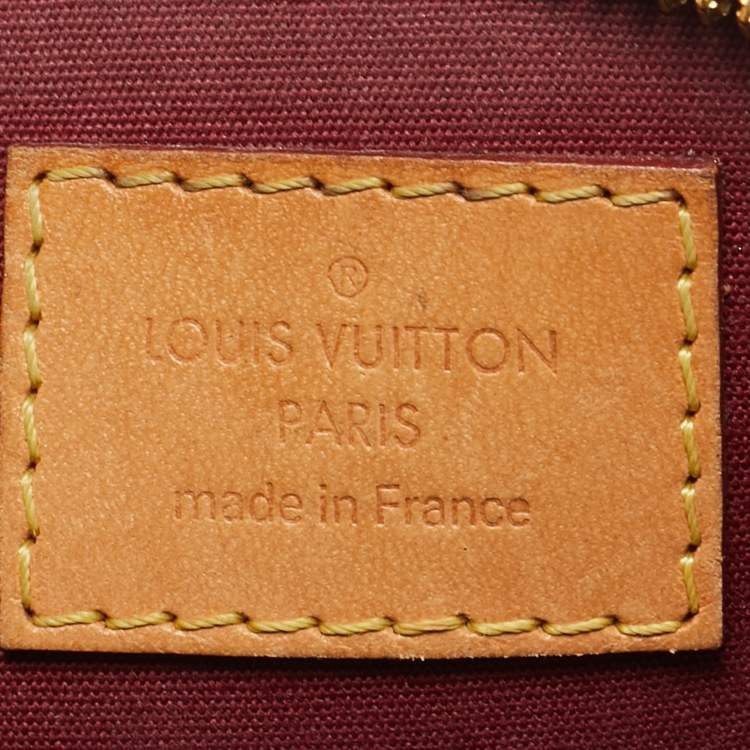 Pre Owned Louis Vuitton Griotte Monogram Vernis Alma BB Bag