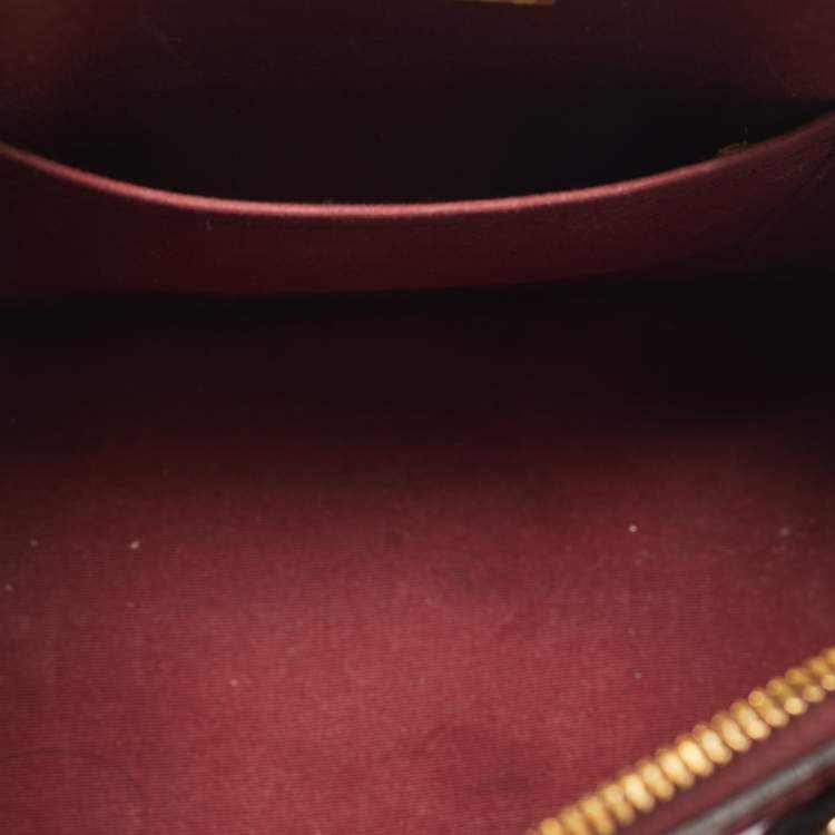 Pre Owned Louis Vuitton Griotte Monogram Vernis Alma BB Bag