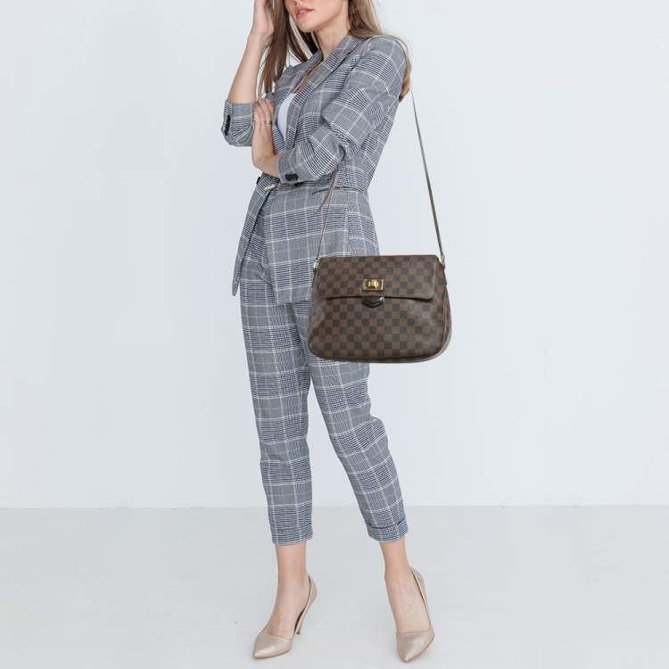 Pre Owned Louis Vuitton Damier Ebene Canvas Besace Rosebery Bag
