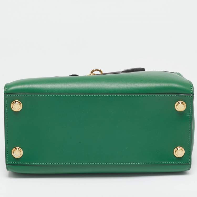 Pre Owned Louis Vuitton Green/Brown Leather City Steamer PM Bag