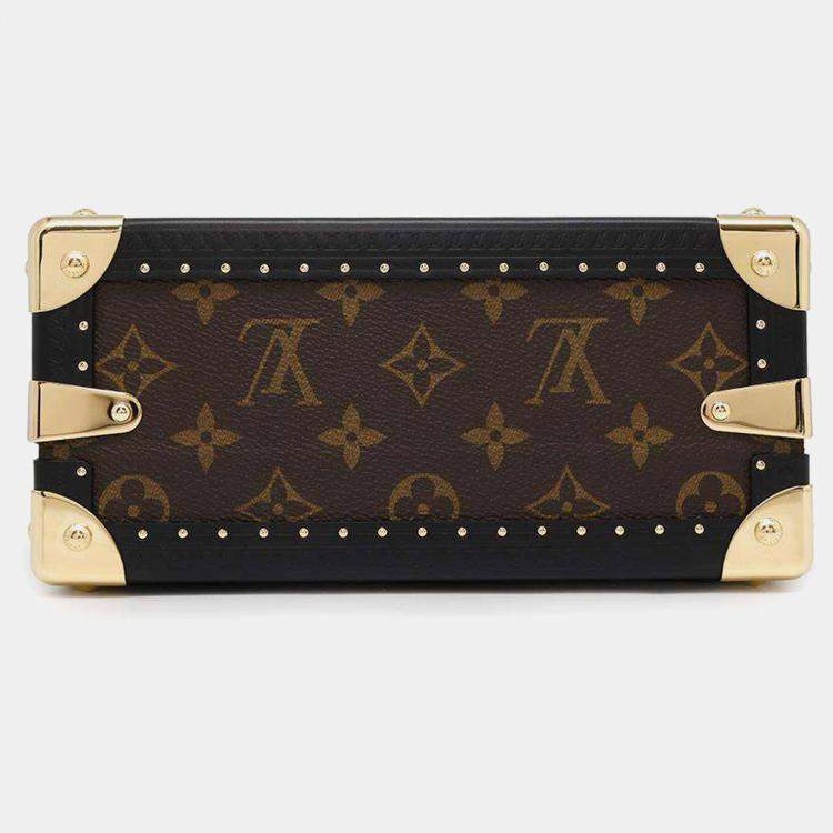 Pre Owned Louis Vuitton Noir Monogram Reverse Canvas Petite Vallise Bag